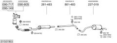 BOSAL SYS07883 — Sistem de evacuare complet