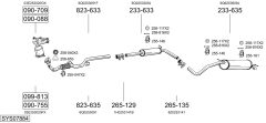 BOSAL SYS07884 — Sistem de evacuare complet