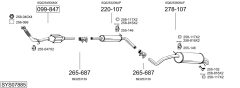 BOSAL SYS07885 — Sistem de evacuare complet