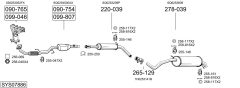 BOSAL SYS07886 — Sistem de evacuare complet