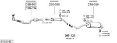 BOSAL SYS07887 — Sistem de evacuare complet