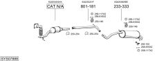 BOSAL SYS07888 — Sistem de evacuare complet