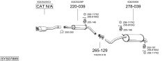BOSAL SYS07889 — Sistem de evacuare complet