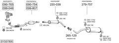BOSAL SYS07890 — Sistem de evacuare complet