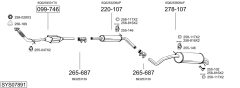 BOSAL SYS07891 — Sistem de evacuare complet