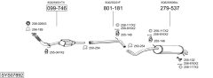 BOSAL SYS07892 — Sistem de evacuare complet