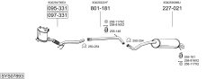 BOSAL SYS07893 — Sistem de evacuare complet