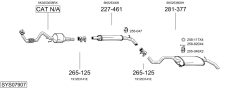 BOSAL SYS07907 — Выхлопная система в сборе