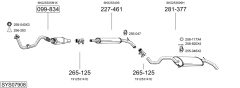 BOSAL SYS07908 — Выхлопная система в сборе