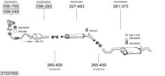 BOSAL SYS07909 — Выхлопная система в сборе