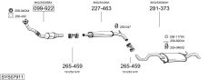 BOSAL SYS07911 — Выхлопная система в сборе