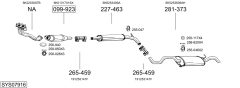 BOSAL SYS07916 — Выхлопная система в сборе