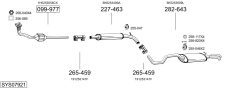 BOSAL SYS07921 — Sistem de evacuare complet