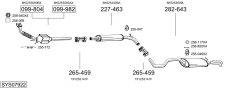 BOSAL SYS07922 — Sistem de evacuare complet
