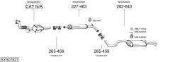 BOSAL SYS07927 — Sistem de evacuare complet