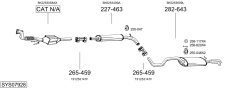 BOSAL SYS07928 — Sistem de evacuare complet