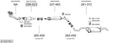 BOSAL SYS07931 — Sistem de evacuare complet