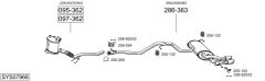 BOSAL SYS07968 — Выхлопная система в сборе