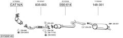 BOSAL SYS08140 — Выхлопная система в сборе