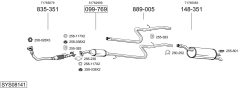 BOSAL SYS08141 — Выхлопная система в сборе
