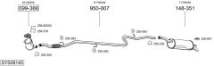 BOSAL SYS08145 — Выхлопная система в сборе