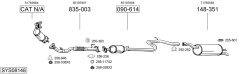 BOSAL SYS08148 — Выхлопная система в сборе