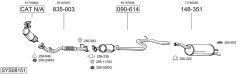 BOSAL SYS08151 — Выхлопная система в сборе