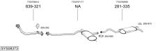 BOSAL SYS08373 — Sistem de evacuare complet