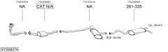 BOSAL SYS08374 — Sistem de evacuare complet