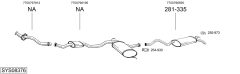 BOSAL SYS08376 — Sistem de evacuare complet