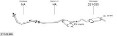 BOSAL SYS08378 — Sistem de evacuare complet