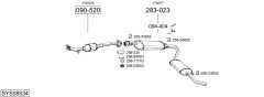 BOSAL SYS08534 — Sistem de evacuare complet