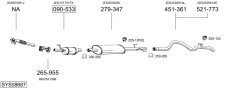 BOSAL SYS08687 — Выхлопная система в сборе