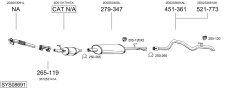 BOSAL SYS08691 — Выхлопная система в сборе