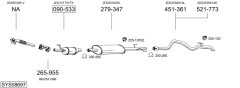BOSAL SYS08697 — Выхлопная система в сборе