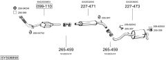 BOSAL SYS08858 — Выхлопная система в сборе