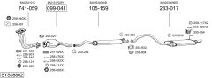 BOSAL SYS08862 — Выхлопная система в сборе