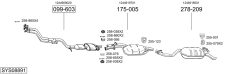 BOSAL SYS08891 — Выхлопная система в сборе