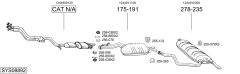 BOSAL SYS08892 — Выхлопная система в сборе
