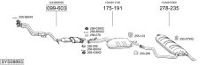 BOSAL SYS08893 — Выхлопная система в сборе