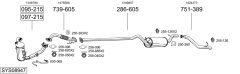 BOSAL SYS08947 — Sistem de evacuare complet