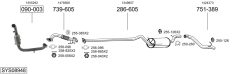 BOSAL SYS08948 — Sistem de evacuare complet