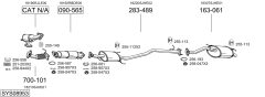BOSAL SYS08953 — Sistem de evacuare complet