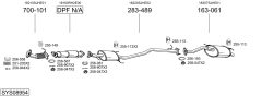 BOSAL SYS08954 — Sistem de evacuare complet