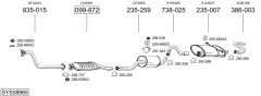 BOSAL SYS08965 — Выхлопная система в сборе