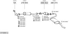 BOSAL SYS09012 — Sistem de evacuare complet