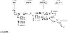 BOSAL SYS09014 — Sistem de evacuare complet