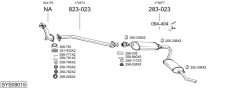 BOSAL SYS09015 — Sistem de evacuare complet