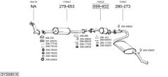 BOSAL SYS09016 — Sistem de evacuare complet