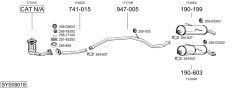 BOSAL SYS09018 — Выхлопная система в сборе